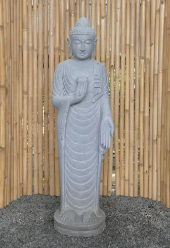 Product image of the product “Standing Buddha with Lotus Flower, ca. 151 cm H ”